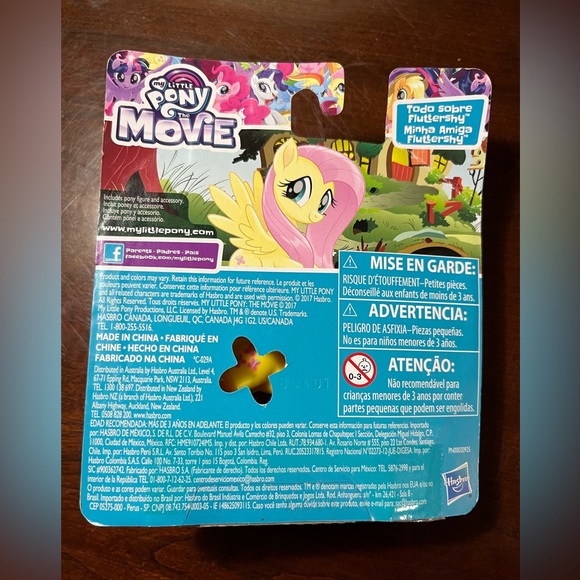 3" My Little Pony The Movie All About Fluttershy Pony Figure NEW Sealed - Picture 3 of 4